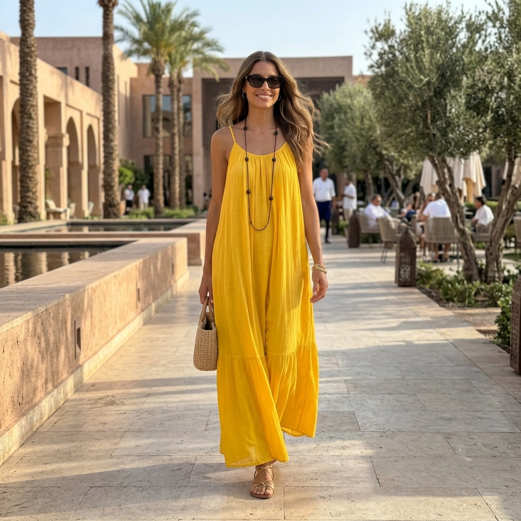 Robe Longue Sans Manches