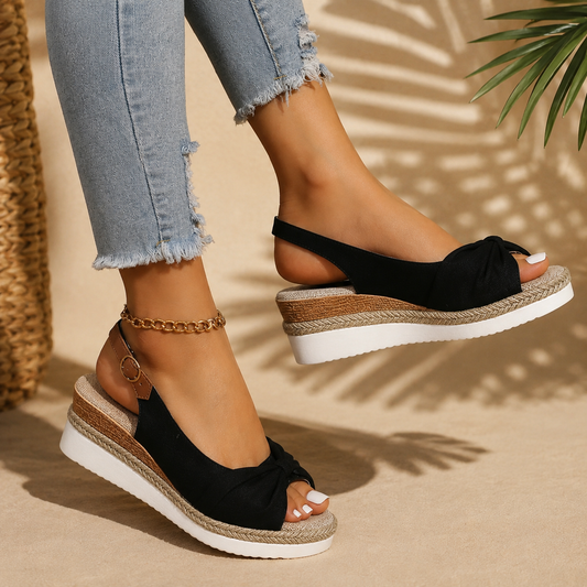 Sandales compensées espadrilles