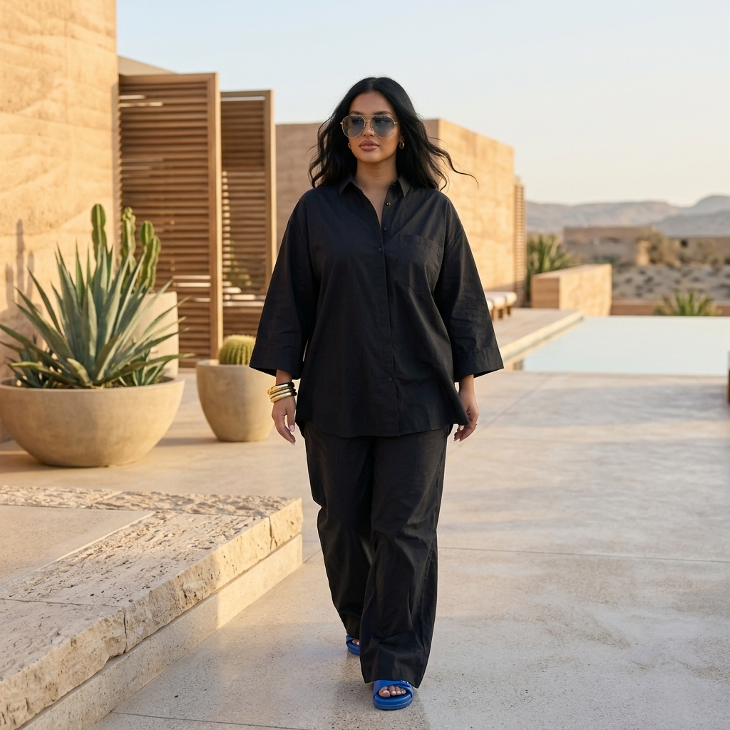 Chemise Oversize & Pantalon Large