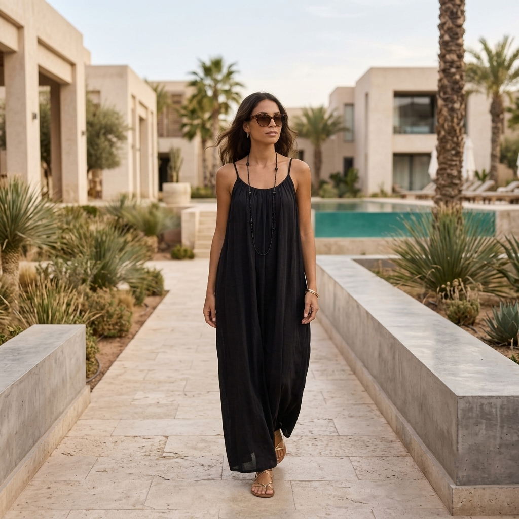 Robe Longue Sans Manches